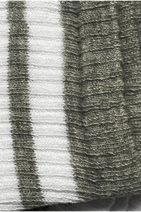 Contrast Striped Socks - 2 Pairs