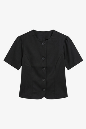Button-Up Tailored Top