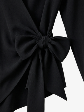 Asymmetrical Wrap Blouse