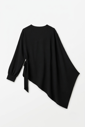 Asymmetrical Wrap Blouse