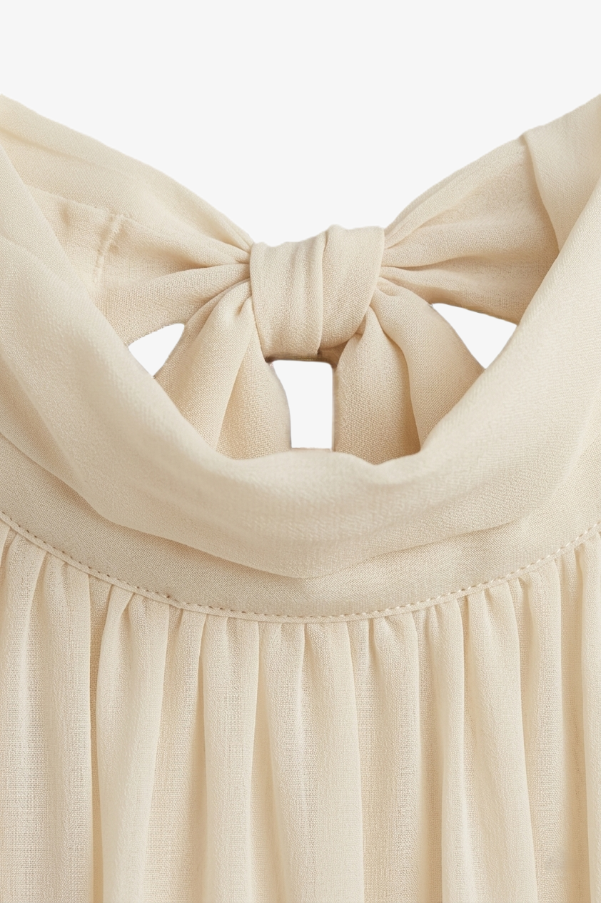 Cold-Shoulder Sleeve Blouse