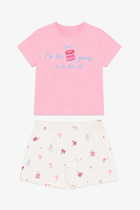 Girly Printed Pyjama Set