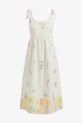 Tie-Strap Beach Dress