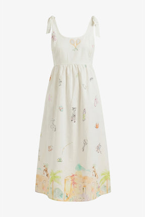 Tie-Strap Beach Dress