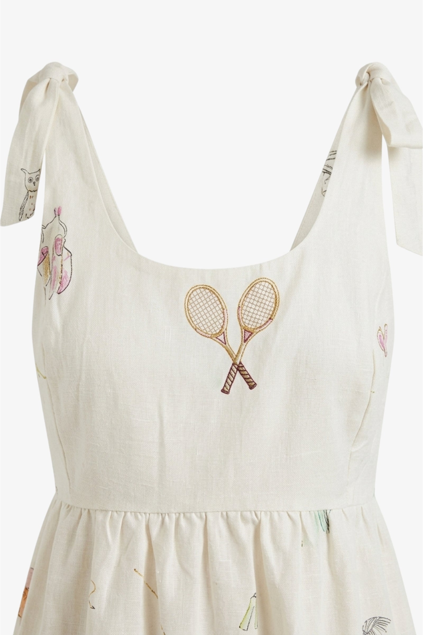 Tie-Strap Beach Dress