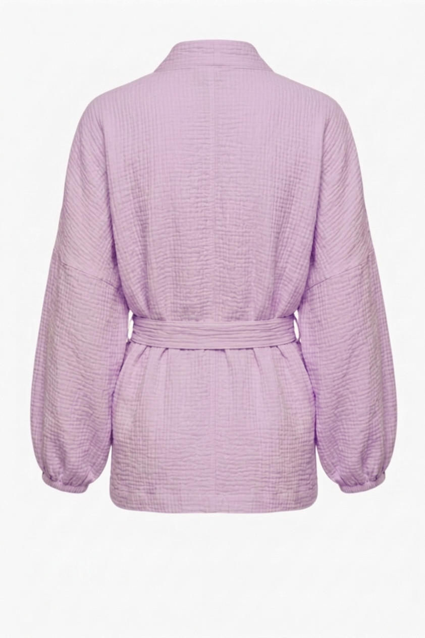 Puff-Sleeve Cardigan