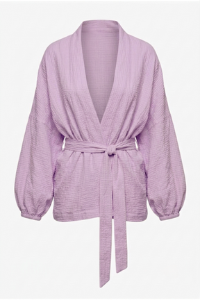 Puff-Sleeve Cardigan