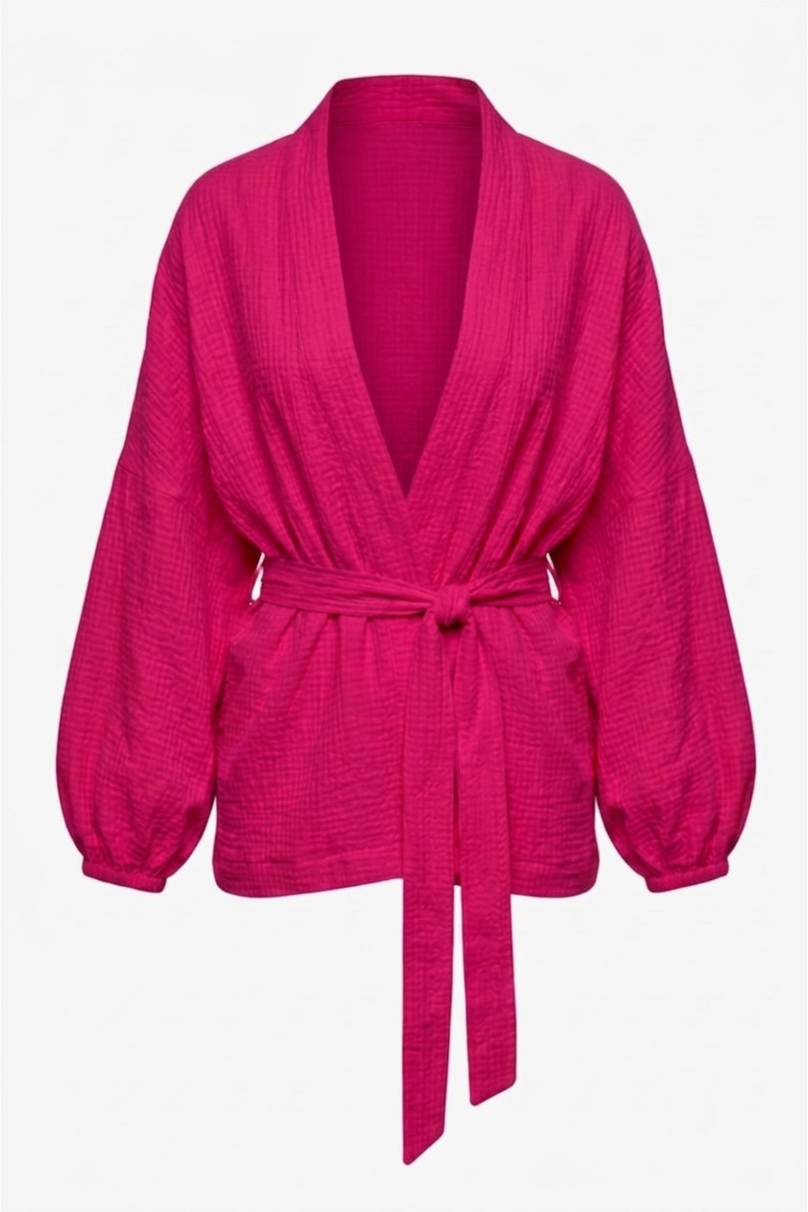Puff-Sleeve Cardigan