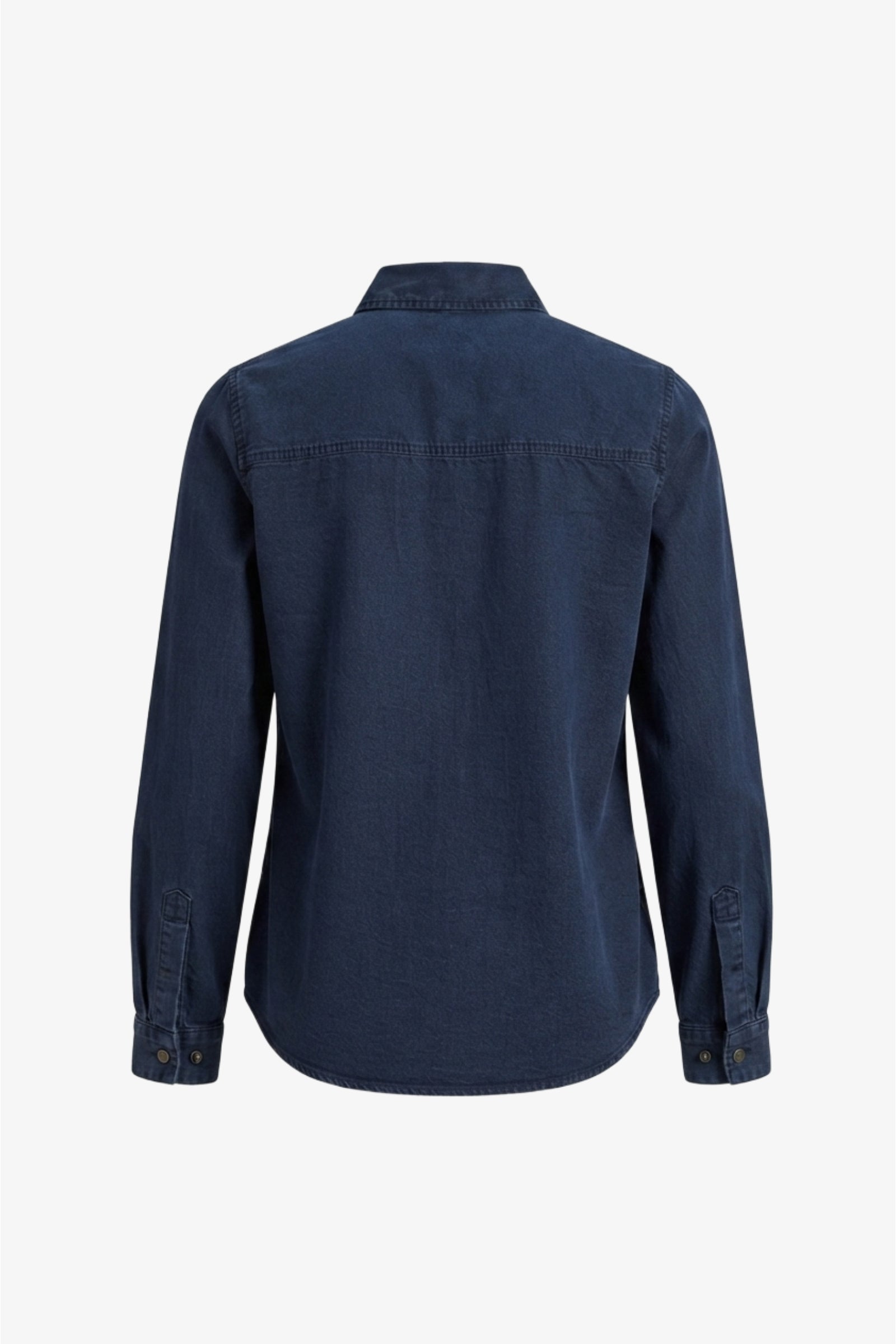 Snap-Button Denim Shirt