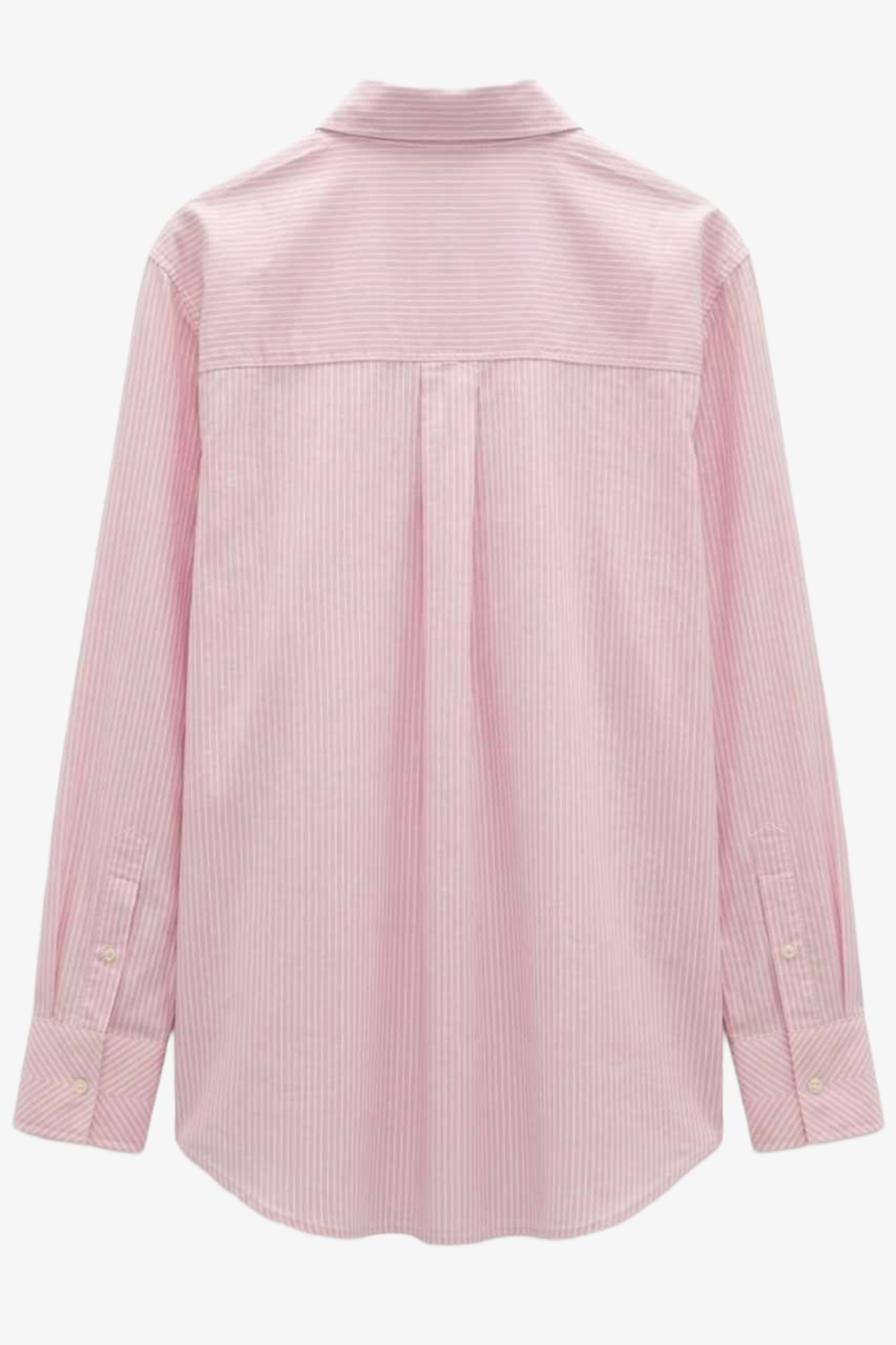 Chest-Pocket Striped Shirt