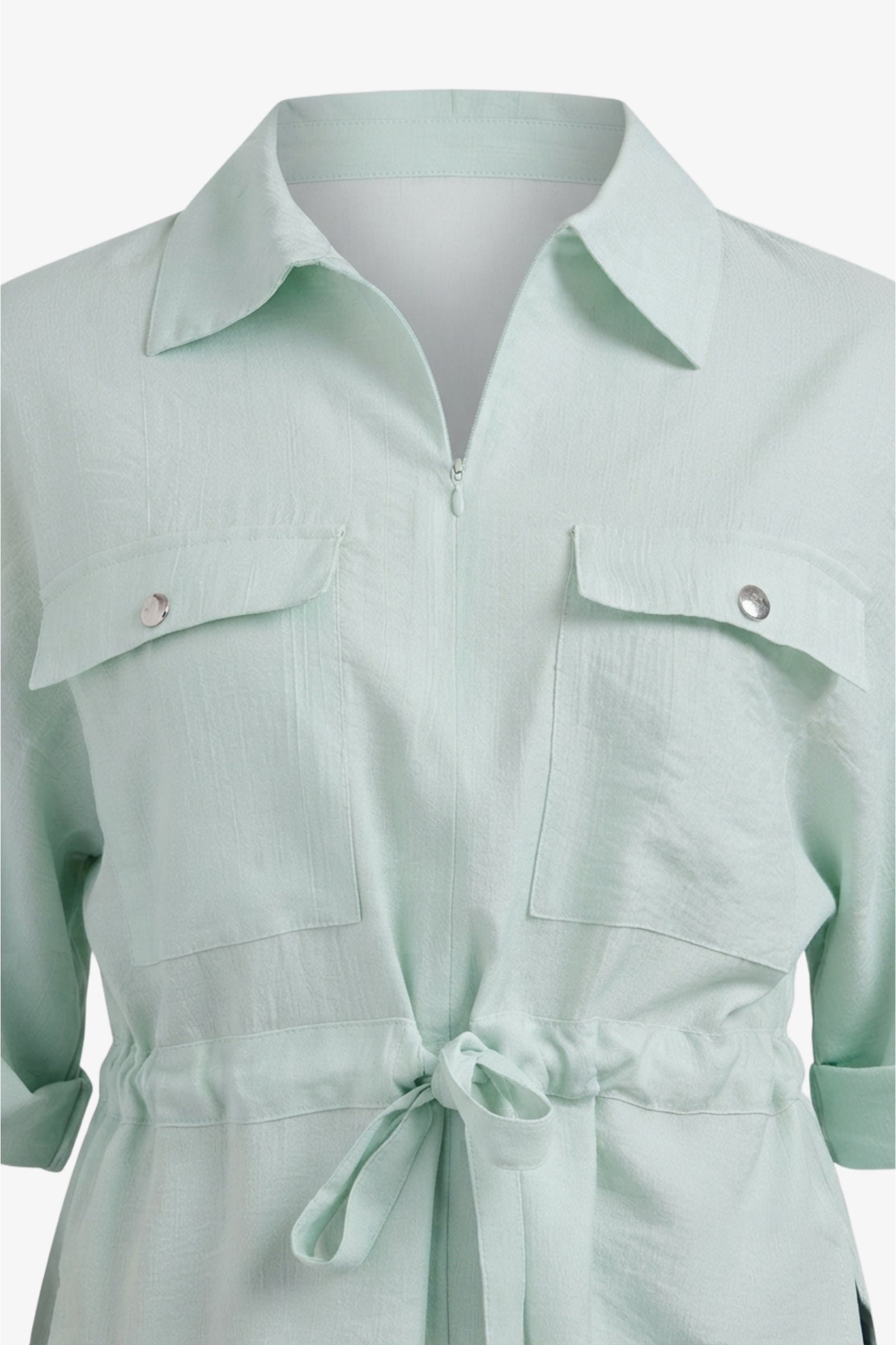 Drawstring Waist Lounge Shirt