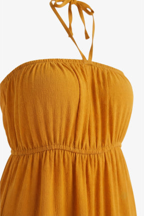 Halter Tiered Beach Dress