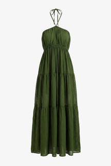 Halter Tiered Beach Dress