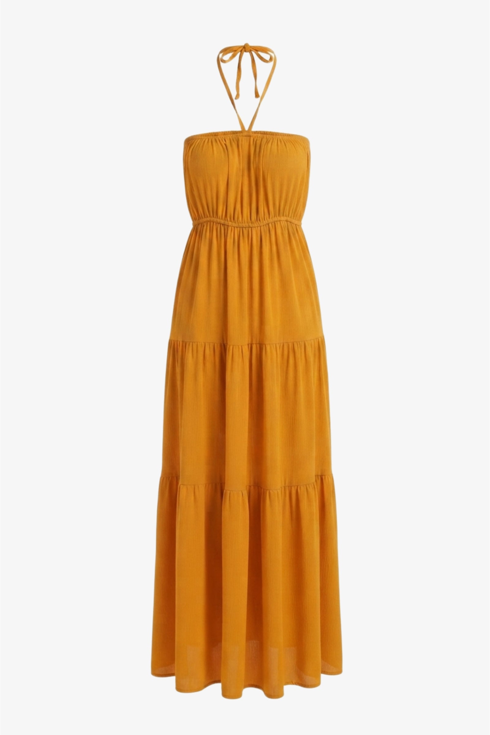 Halter Tiered Beach Dress