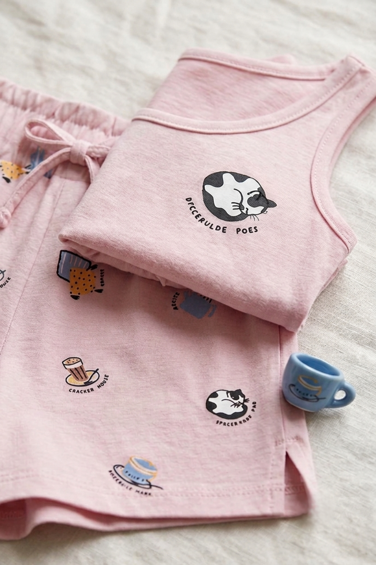 Girly Ruffled Hem Pyjama