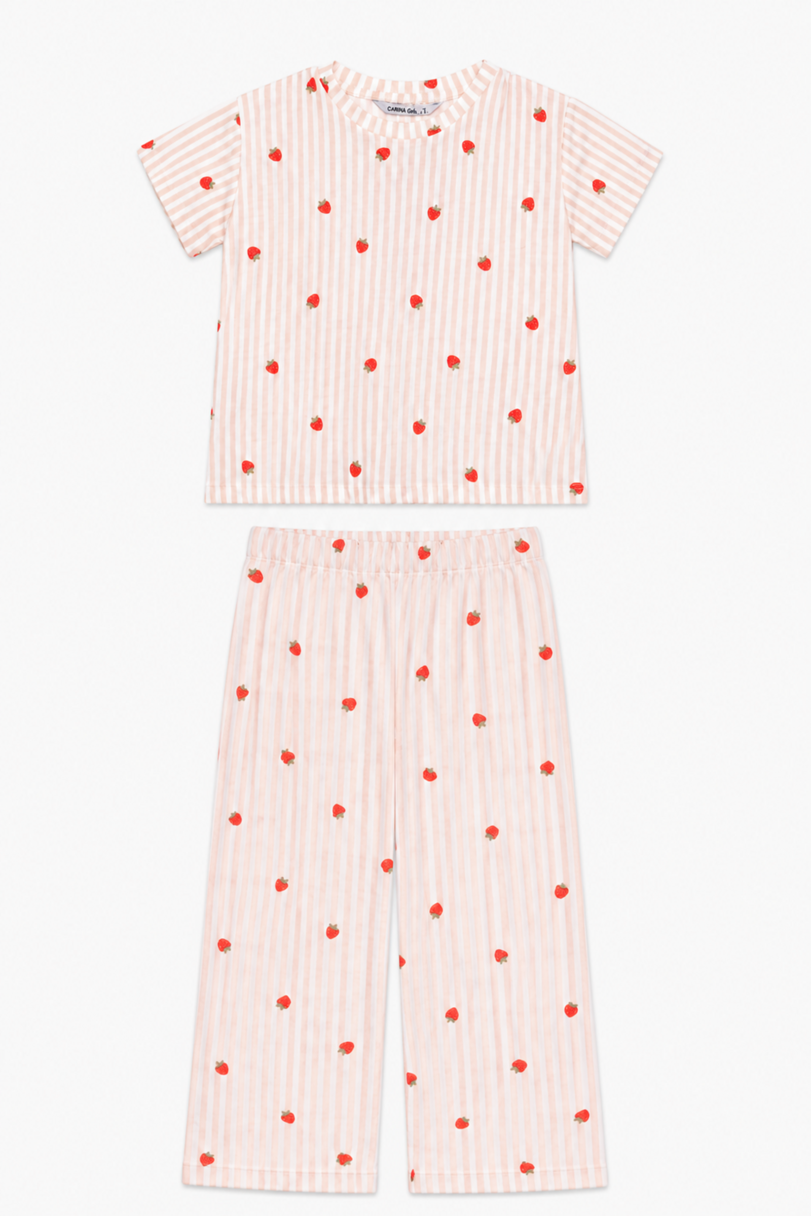 Girly Striped Pyjama Set