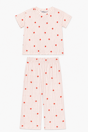 Girly Striped Pyjama Set