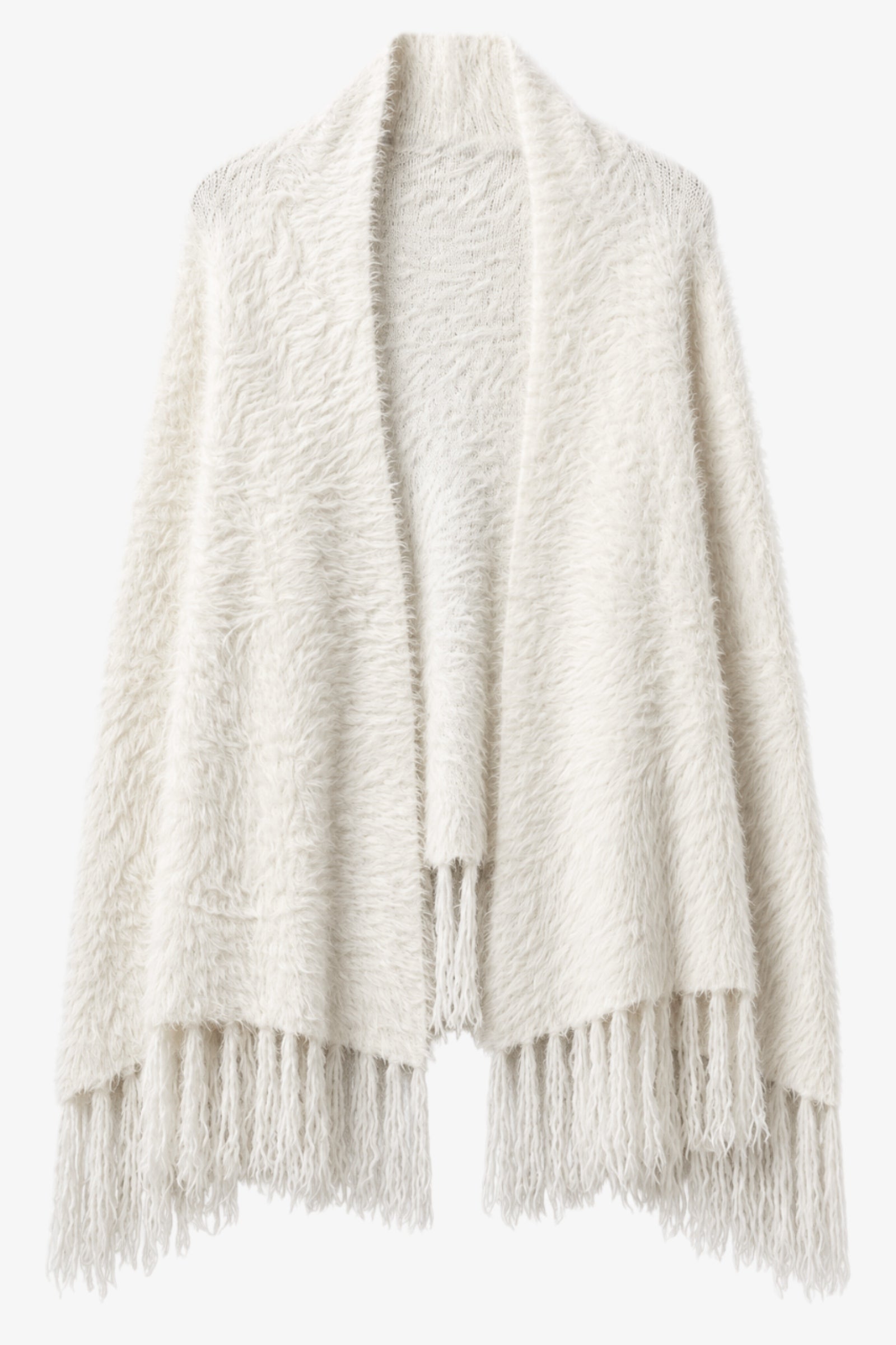 Fringed Wrap Poncho
