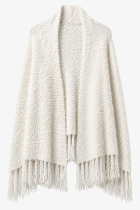 Fringed Wrap Poncho