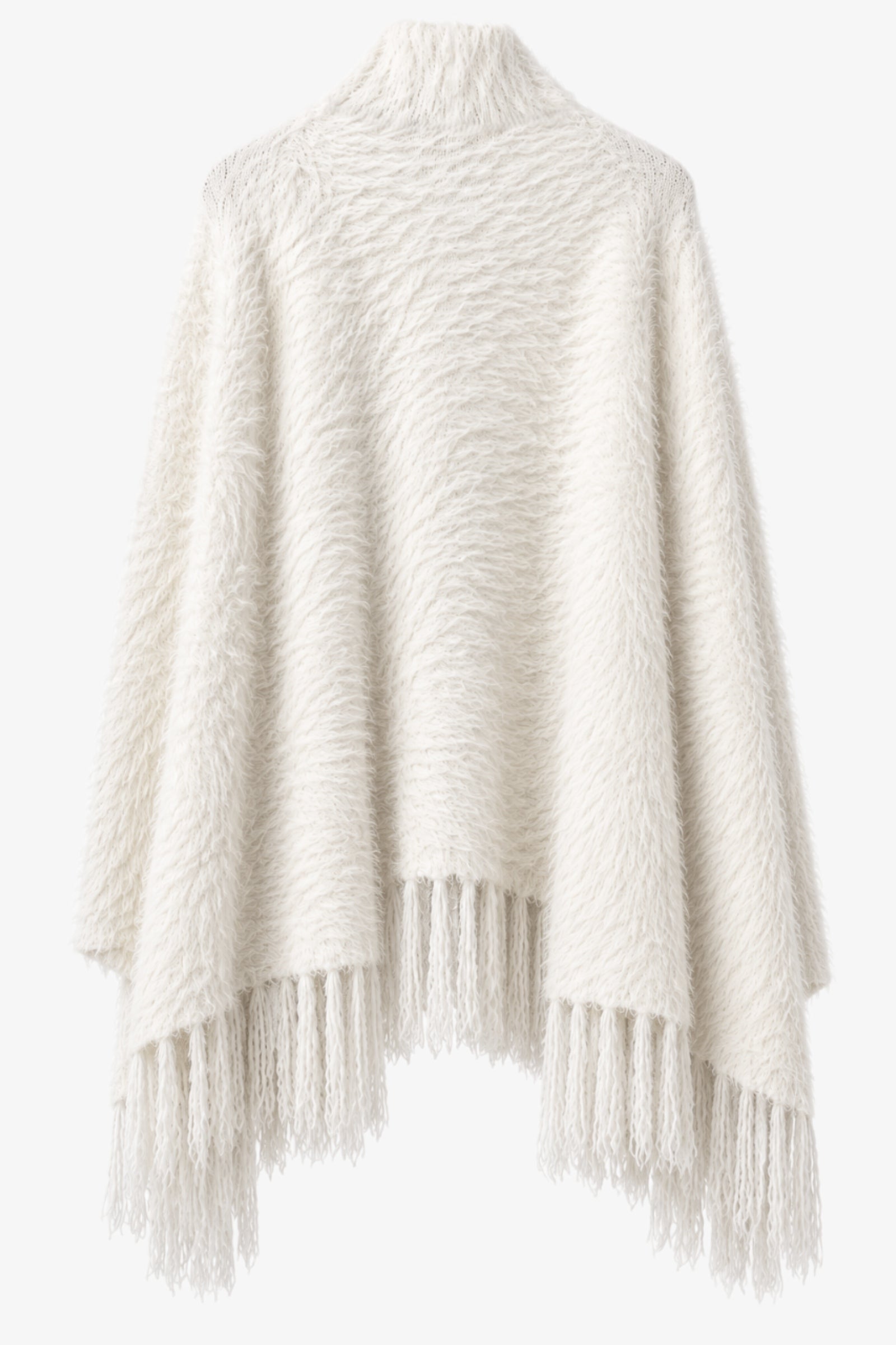 Fringed Wrap Poncho