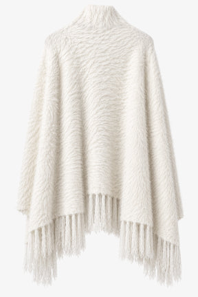 Fringed Wrap Poncho