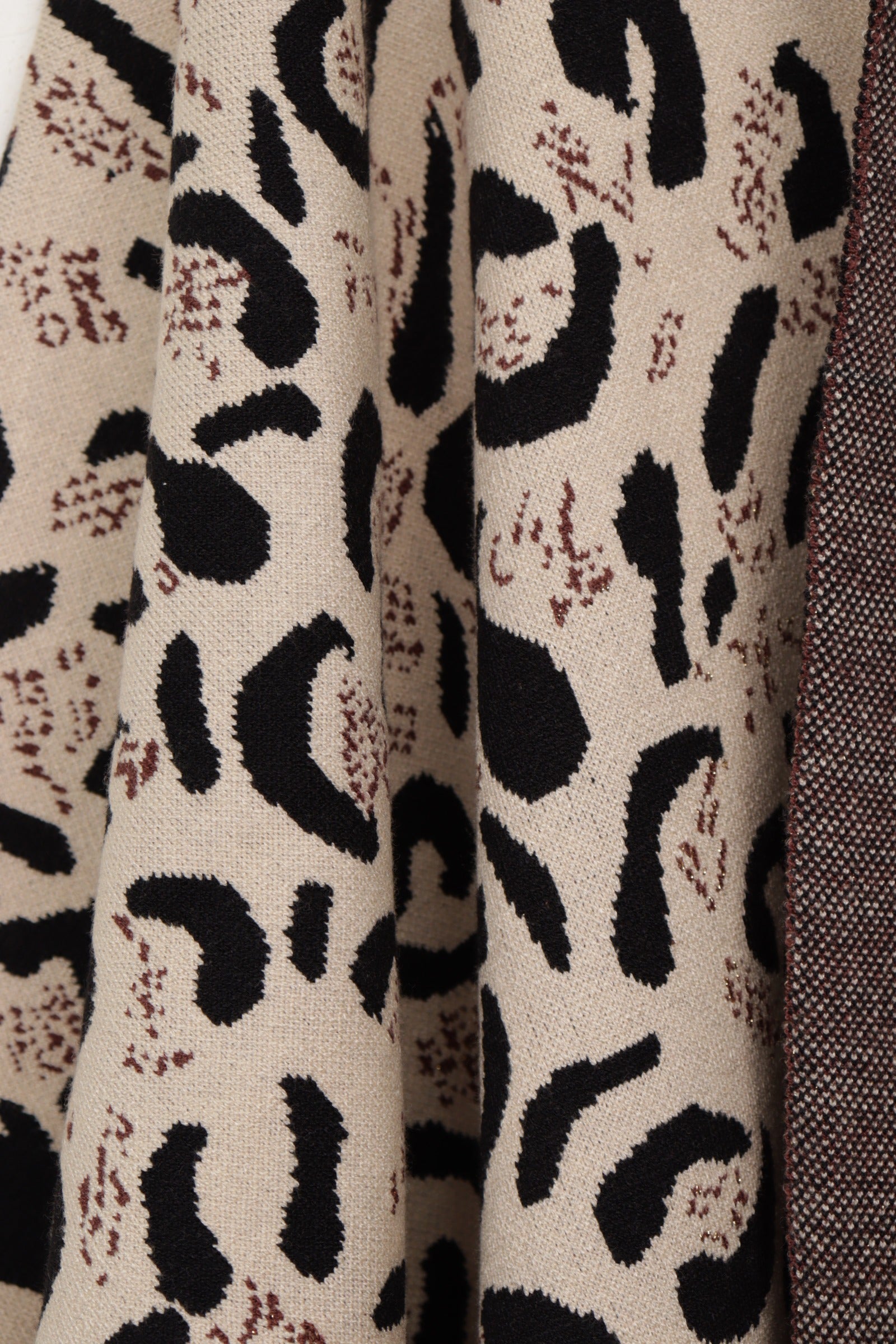 Leopard Open Front Poncho