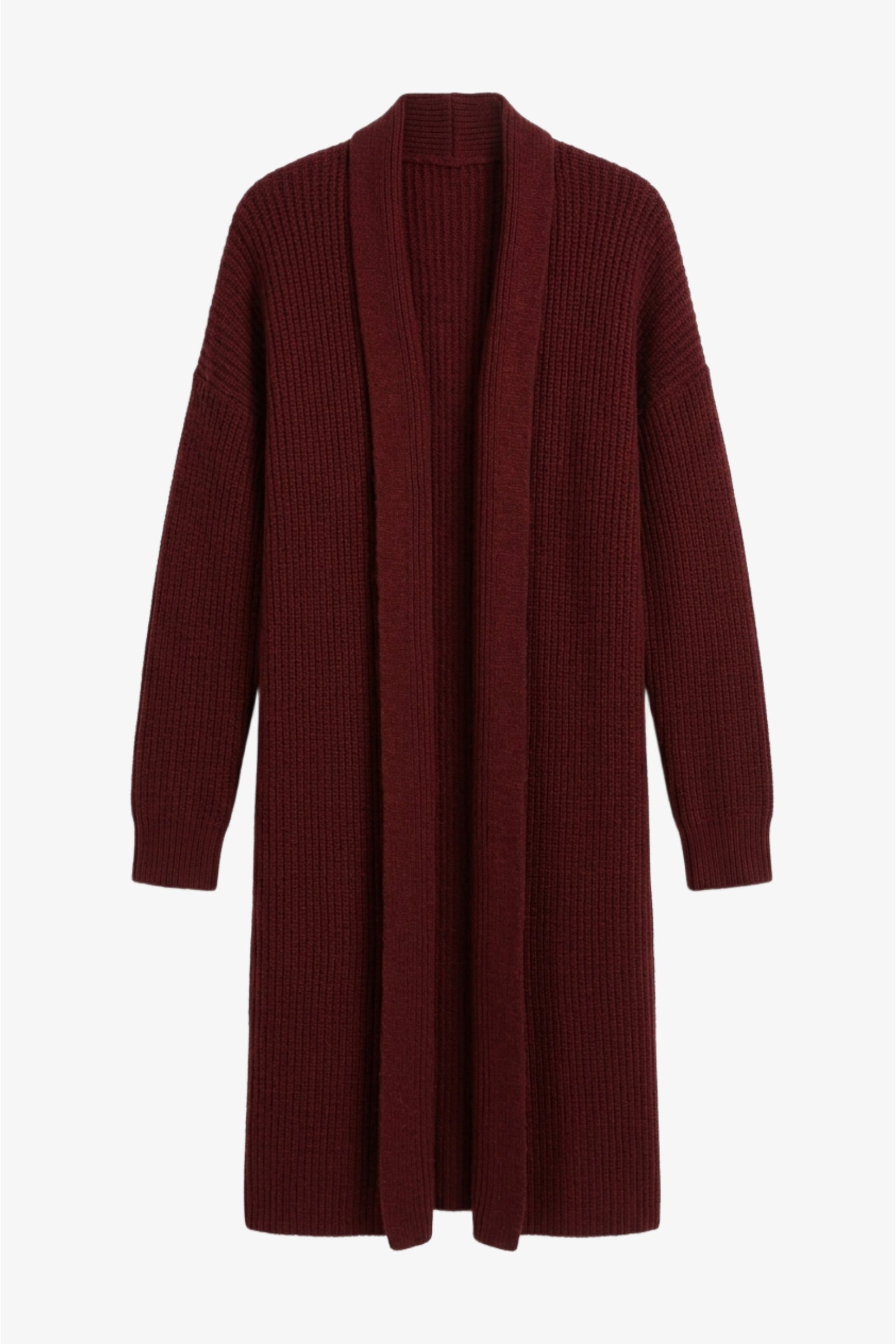 Ribbed Shawl Collar Cardigan