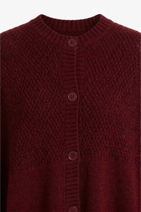 Asymmetric Button Front Poncho