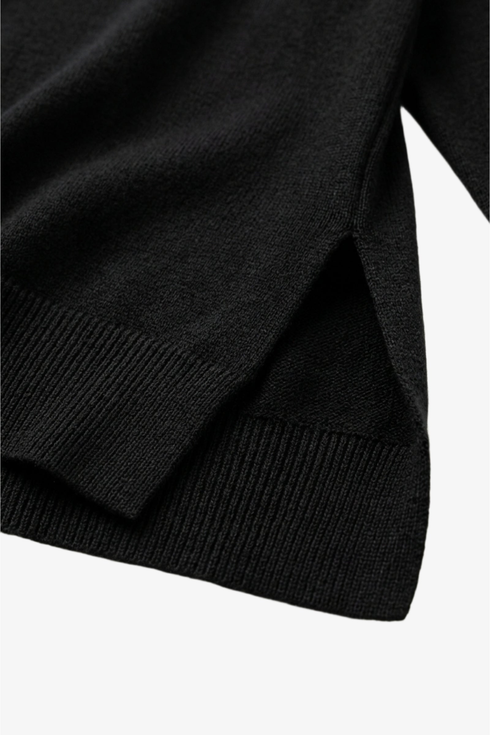 Drop-Shoulder Polo Pullover