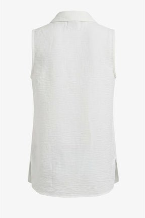 Crinkle Sleeveless Shirt