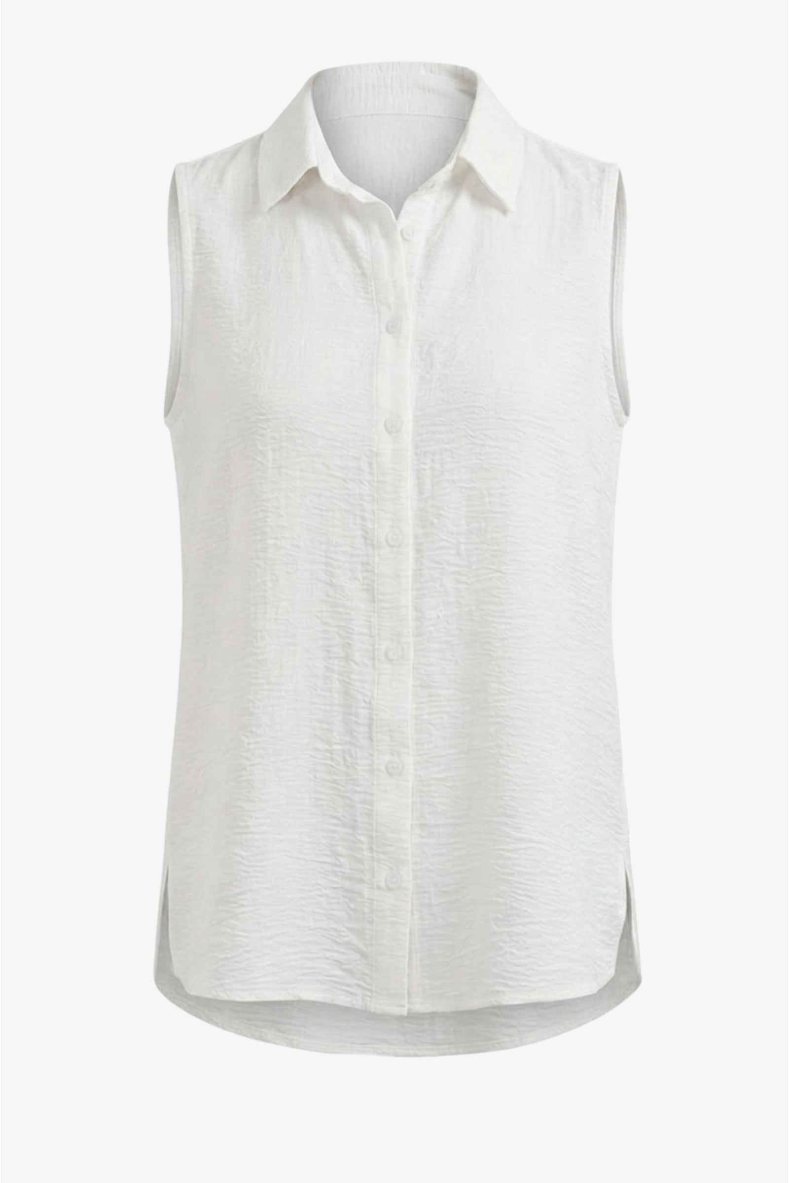 Crinkle Sleeveless Shirt