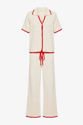 Contrast Trim Beach Set