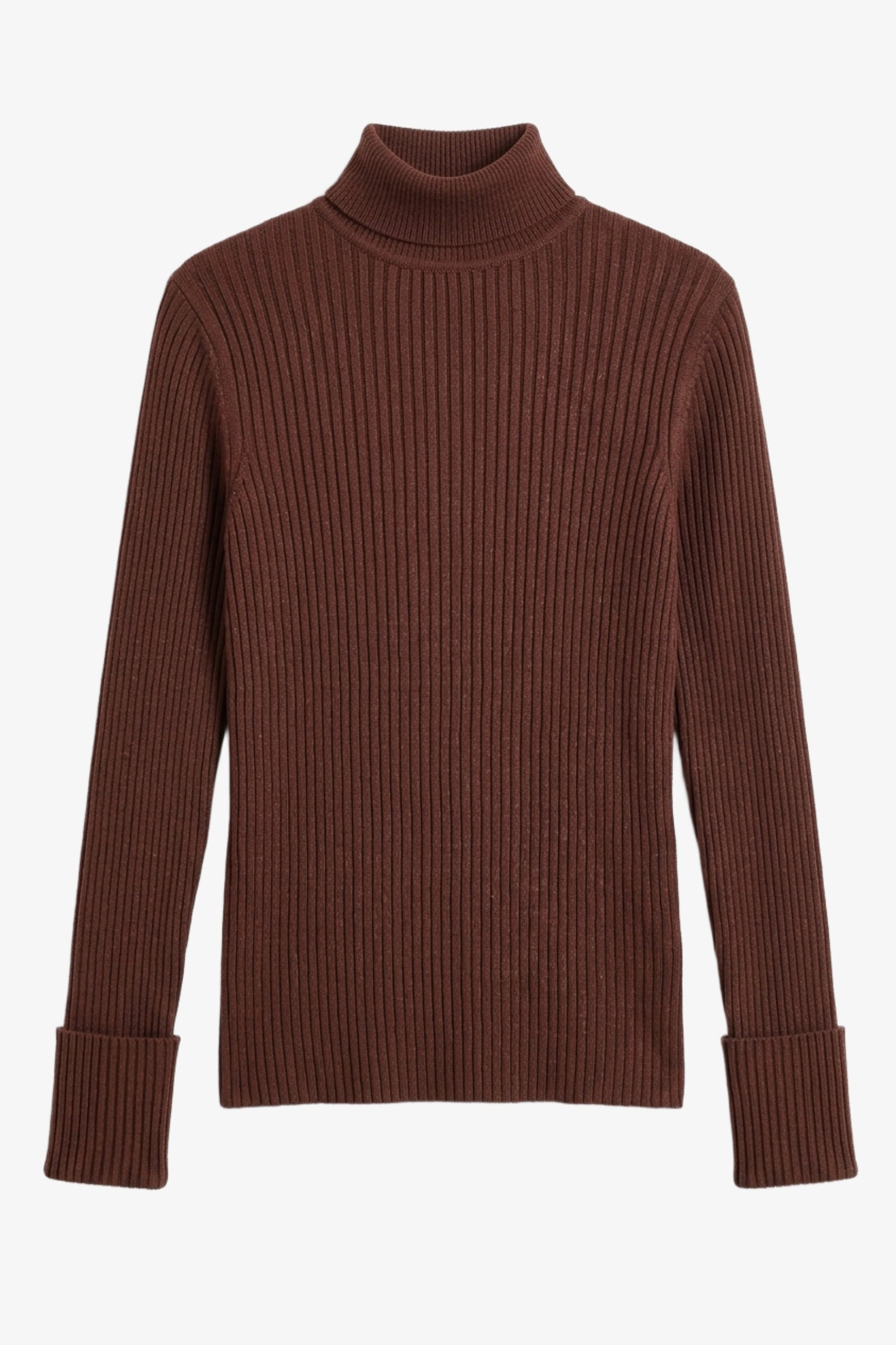 Ribbed Slim Flit Pullover