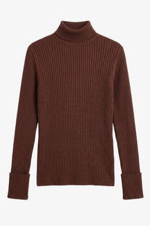 Ribbed Slim Flit Pullover