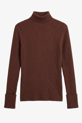 Ribbed Slim Flit Pullover