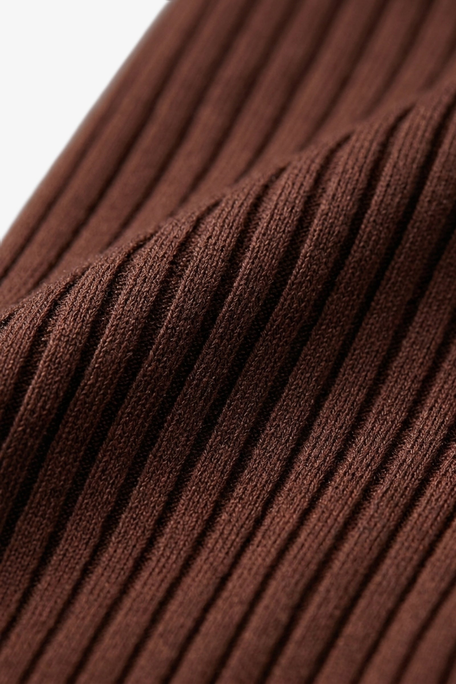 Ribbed Slim Flit Pullover