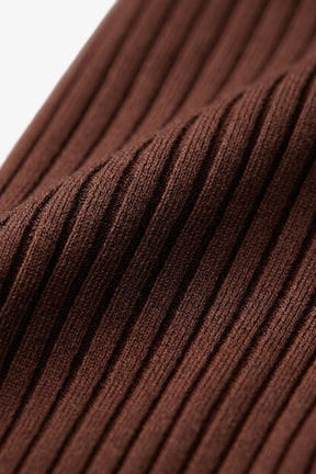 Ribbed Slim Flit Pullover