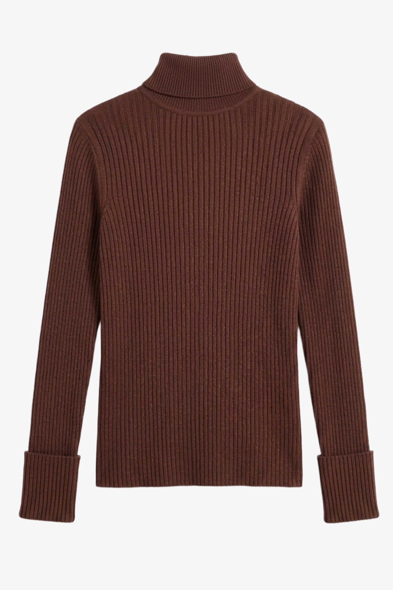 Ribbed Slim Flit Pullover