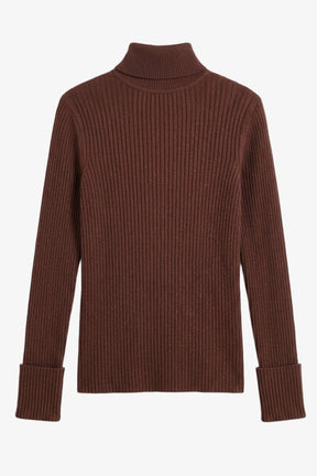 Ribbed Slim Flit Pullover