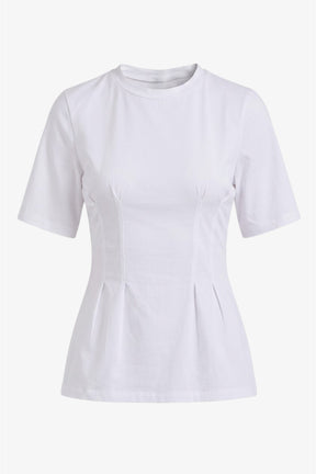 Pleated Peplum Top