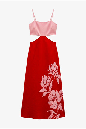 Cut-out Maxi Beach Dress