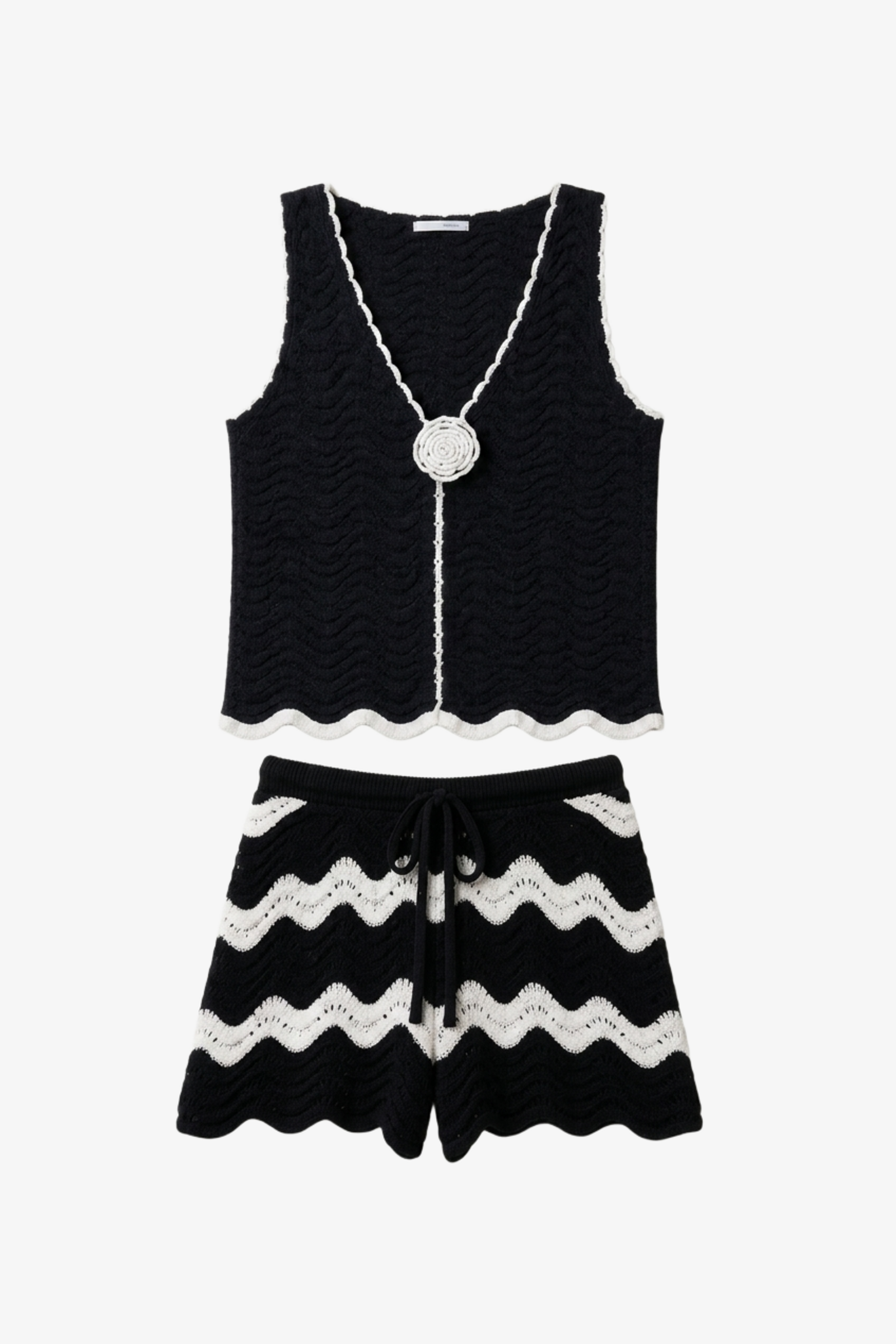Scalloped Crochet Beach Set