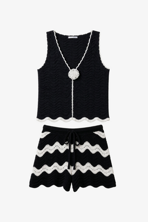 Scalloped Crochet Beach Set