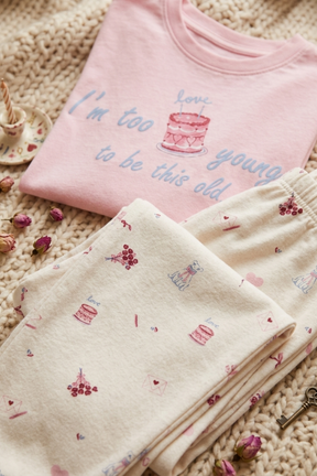 Girly Cake Print Pyjama