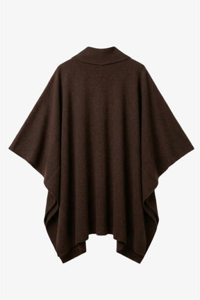 Self-Tie Knit Poncho