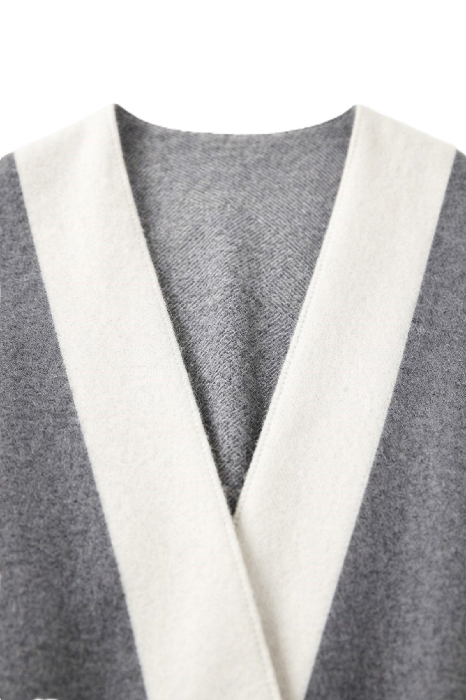 Striped Asymmetrical Poncho