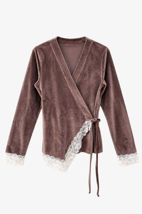 Velvet Side-Tie Pyjama