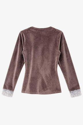 Velvet Side-Tie Pyjama