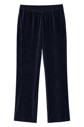 Lace-Trim Velvet Pyjama