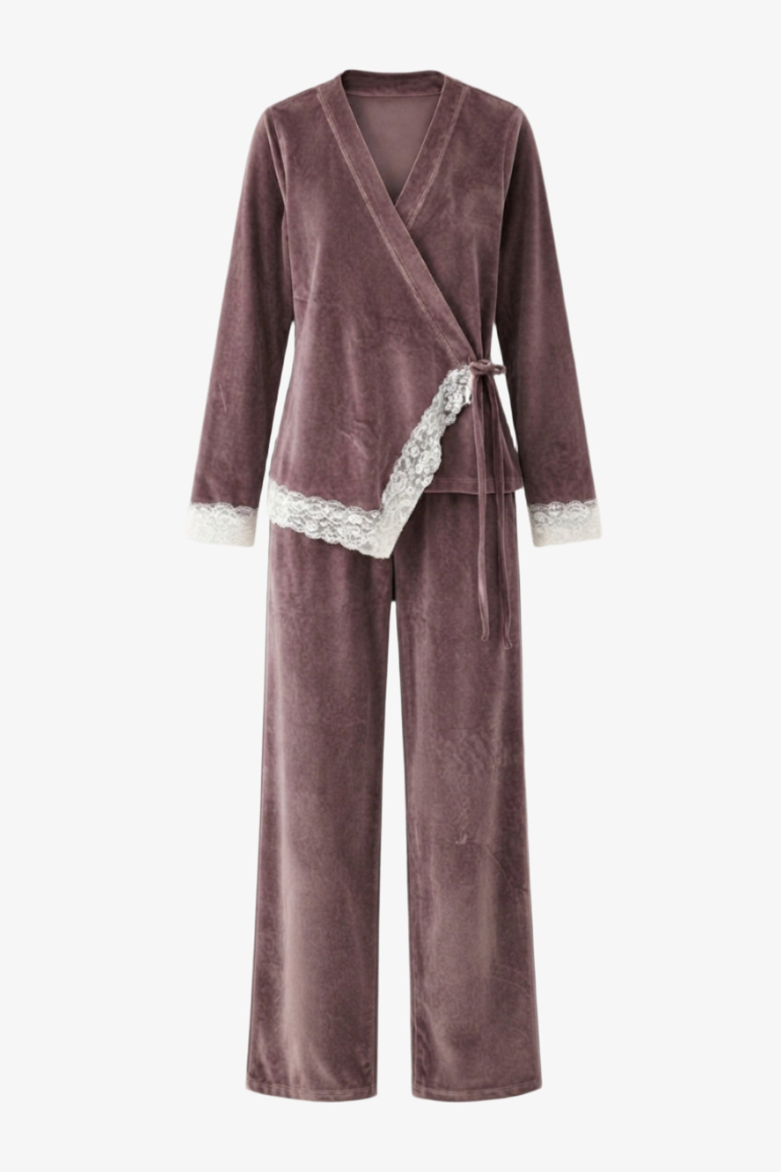 Velvet Side-Tie Pyjama
